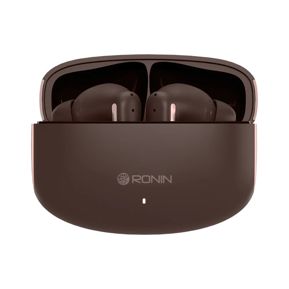 Ronin R-140 ANC & ENC Earbuds, 500mAh Battery with AI Voice Assistant, Gaming Mode, High-Performance Quad Mic Setup Ronin R-140 ANC & ENC Earbuds, 500mAh Battery with AI Voice Assistant, Gaming Mode, High-Performance Quad Mic Setup